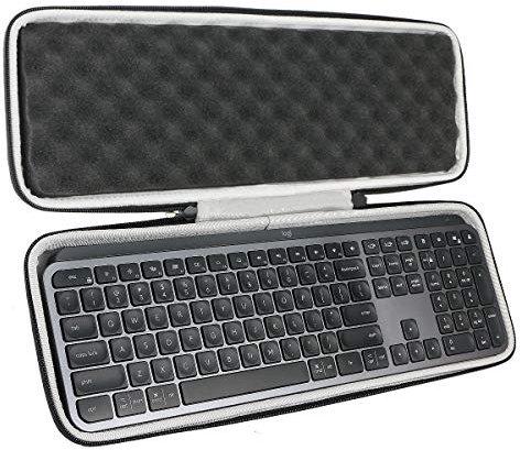 khanka Hard Travel Case Replacement for Logitech MX Keys S/MX Keys Mini/MX Keys Advanced Wireless Illuminated Keyboard Graphite,Case Only