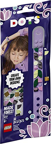 LEGO DOTS Magic Forest Bracelet 41917 DIY Craft Kit for Kids, Makes a Great Birthday Gift for Kids who Love Creative Toys and Homemade Craft Sets, New 2020 (33 Pieces)