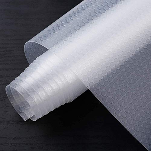Shelf Liner Küchenschubladenmatten, nicht klebende EVA-Material-Kühlschrankauskleidungen mit wasserdichtem, haltbarem Kühlschranktisch Tischsets für Schrank, Schrank (Transparent, 44.5cmx150cm)