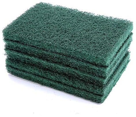 Oumefar Nylon Cleaning Scrub Pad, 5Pcs Abrasive Square Nylon Scouring Pads Scourer Scouring Pads Industrial Scourer Finishing Pads Easy to Clean Tools for Polishing Cleaning