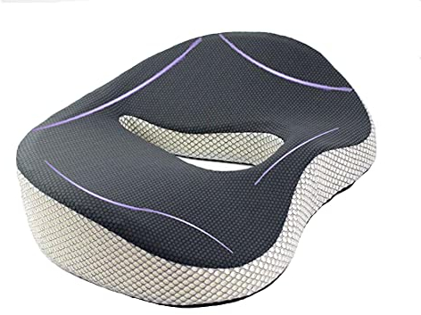 Cojín Coxis Viscoelástico para Silla de Oficina, Gaming, Gamer, Cocina, Coche, Alivio para Espalda, Hemorroides o Almorranas | Almohada Ortopédica con Espuma de Memoria para Asiento de conductores