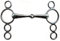 tooloflife 3 Ringe Dutch Gag Horse Mouth Trense Bit Ring Edelstahl lose Mundstärke Eisen Mundstück Knebel (135 mm)