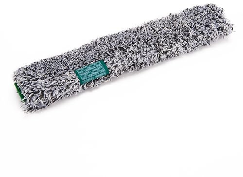 Unger Power Mikrofaserbezug (Breite 55 cm, mit Klettverschluss und Schrubbpad, maschinenwaschbar, trocknergeeignet, Einwascherbezug, Glasreinigung) BS550