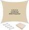 TTL Garden 2,5x3m Sonnensegel Rechteck Sand-beige - Premium Polyester 300D 160g/m² 93% Abschattung - reißfest & robust Sonnenschutz & Wetterschutz für Garten, Balkon & Terrasse, mit 4X Schnur 1,5m