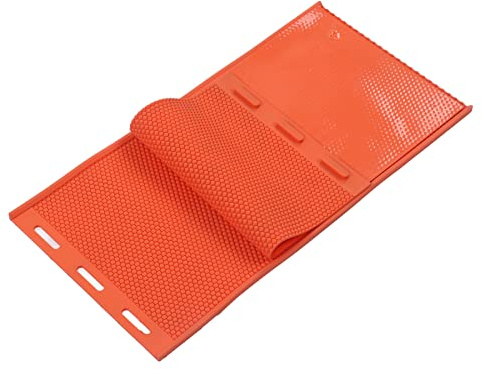 Stampo per Fogli di Cera D'api da 2 Pezzi, Stampo per Fogli di Base per Alveare in Silicone - Fogli a Nido D'ape per Stampi - Stampo per Stampa di Cera D'api - Forniture per L'apicoltura, Arancione
