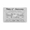 DEGASKEN 6th Wedding Anniversary Card Husband Him, I Love You With All My Heart, 6 Year Metal Keepsake Gifts for Men