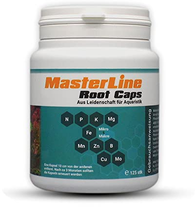 MasterLine Root Caps 125 Düngekapseln für Dauerhafte Versorgung der Wasserpflanzen mit Nährstoffen
