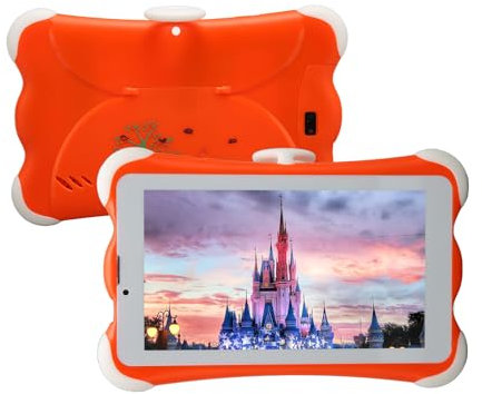 Kids Tablet, 7 Inch Android Tablet, 32GB Memory 128GB Expandable Storage, Dual SIM Card, Wifi 6 Plus Bluetooth 5.0, Children's Tablet for Learning and Education