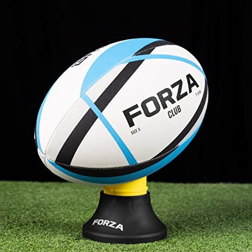 FORZA Match/Training Rugby Balls - 7 Rugby Balls | Multiple Sizes | Professional Standard (Size 5, FORZA Club Rugby Ball (Blue))