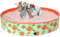 COMSLE Piscine pour Chien, Pataugroire Pliable Bebe pour Animaux de Compagnie PVC épais et Antidérapant, Piscine pour Chien XXL avec Valve de Vidange 80cm / 120cm/ 160cm, Pastèque
