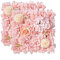 Lot de 2 panneaux muraux de fleurs artificielles violettes - Décoration de mariage