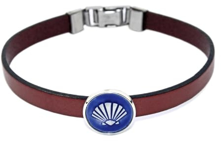 Jakobsweg [Bewahrer] Braunes Lederarmband Belorado
