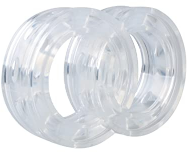 2 Stück Auto Gummi Stoßdämpfer, Universal Transparent Absorber Feder Stoßstange Rauschunterdrückung Puffer Pufferfeder Stoßfänger Kissen Autozubehör(C)