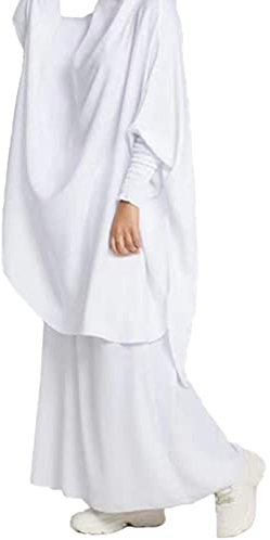 Muslimische Kleider Damen 2 Teiler - Gebetskleidung Set Mit Mit Kopftuch Länge Hijab + Rock 2 Teilig Set Muslimisches Damenkleid Zweiteiliges Gebetsmaxikleid Hijab Langarm Burka Full Cover