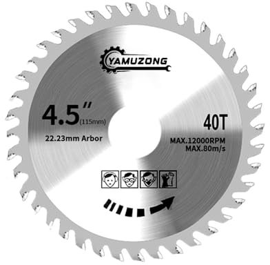 4.5 Angle Grinder Circular Saw Blade 40 Teeth Woodworking Saws Blade Carbide Saw Blade Saw blade for angle grinder 115mm for wood cutting