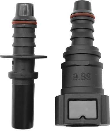 JNNJ 2 Pièces Connecteur à Déconnexion Rapide Pour Tuyau De Carburant, Connecteur Femelle-Mâle En Nylon Pour Tuyau De Carburant, Ligne De Carburant Tuyau Coupleur Adaptateur Accessoires(ID6)