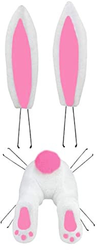 Osterhase Deko,Osterkranz, Osterdeko Türkranz, Osterkranz Haustür, Ostern Kranz Mit Hase Hintern Anhänger, Osterdeko Zum AufhäNgen Draußen Osterdekorationen Osterdeko Modern (Osterdeko A, One Size)