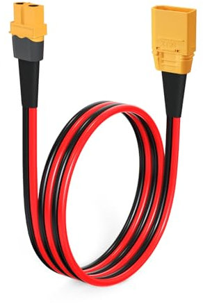 ELFCULB XT60 auf XT90 Kabel, 10AWG XT90 zu XT60, XT60 Buchse auf XT90 Stecker Verlängerungskabel für RC Lipo FPV Drone(60 cm)