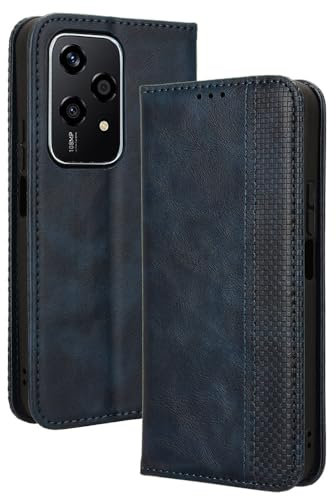 COMAKU Coque Honor 200 Lite 5G, Etui Portefeuille, Housse Folio en Cuir de Protection pour Honor 200 Lite 5G - Bleu