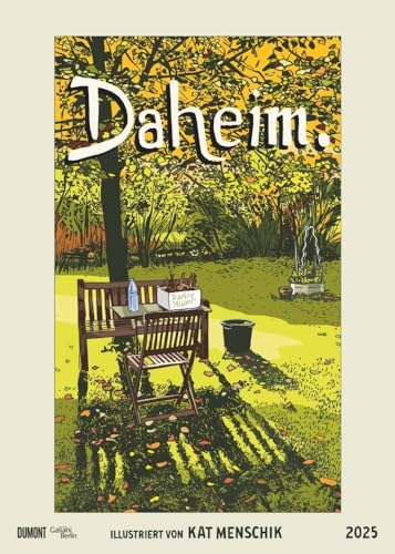 Kat Menschik: Daheim - Kalender 2025 - DUMONT-Verlag - Wandkalender - 50 cm x 70 cm