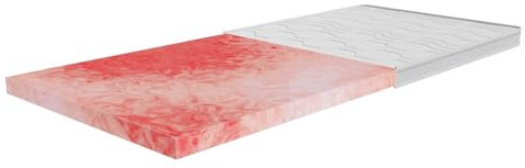Solid Sleep - Topper mit hoher Festigkeit - Ideal für kräftigere Personen (H5-7cm (bis 140kg), 160 x 200 cm)