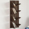 Homvdxl Floating Tree Bookshelf 4 Tier | Wall Mounted Bookshelf | Book Organizer | Bookshelf for Books Display | Floating Bookshelf Organizer 33x16x90 cm (Brown Oak)
