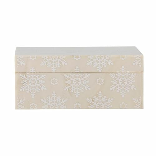 Bloomingville Cheri Box mit Deckel, Harz, Nature, L18xH7,5xW13 cm
