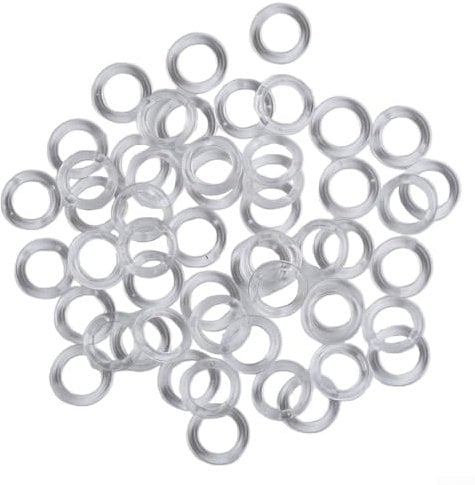 Clear Plastic Rings for Roman Blinds, 14mm Diameter, Suitable for Cord Guides (20pcs)