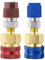 R134A Adapter,Cosswe Hoch und Niedrig Seite Erweiterung Adapter R134A Freon Schnell Kupplung Adapter für Autoklimaanlage