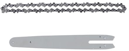 Kettensägenketten- und Führungsschienen-Set, Kettensägen-Führungsschiene und Kette, Ersatzzubehör für Sägeketten, Ersatz-Sägekettenschiene mit Kette, robustes Kettensägenzubehör zum