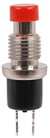 Hxhsgmeh Mini interrupteur à poussoir momentané miniature SPST Rouge Quantité : 1