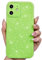 Svanove for iPhone 11 Phone Case Glitter Sparkly, Girly Cute Bling Glittery Sparkle, Shiny Shimmer Glossy Jelly Bright Silicone Thin Slim Case for Women Aesthetic & Hard Camera Cover, Neon Green Lime