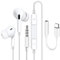 KP TECHNOLOGY Earphones for Honor Magic 7/6/5/4/ Pro/Lite, Magic V5 / V3 / V2 / Vs/V/Huawei Pura 70 - Pro - Ultra/Huawei Mate XT ULTIMATE DESIGN/Mate X6 / P60 Pro with USB C to 3.5mm Adapter