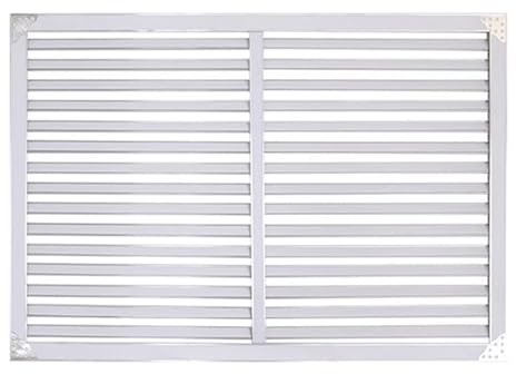 YZWZZXC Copritermosifone Moderno, Mensola Termosifone, Materiale Metallico, Pannello di Ventilazione a Griglia, Impermeabile, per Casa, Soggiorno, Camera da Letto(White,60x90cm/24x35in)