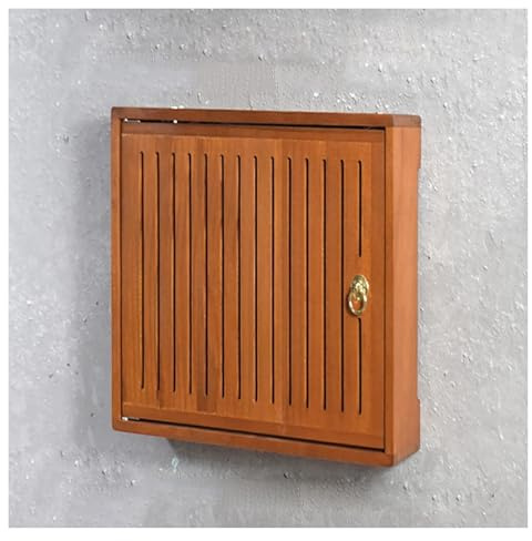 RoroCove WiFi Router Storage Box, Wooden Router Shelf Wall Mount WiFi Storage Box Hider(Orange,42 * 9 * 49.5cm/16.5 * 3.5 * 19.5in)