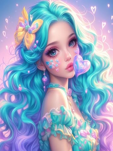 Cartoon Girl Jigsaw Puzzles for Adults 200 Piece, jigsaw puzzle 200 Pieces for adults Challenging Game, Family puzzles Game Home Decoration Gifts