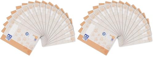 Oxford Schulheft A5 Recycling, 16 Blatt, Lineatur 3, liniert, 15 Stück (Packung mit 2)