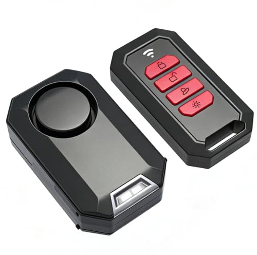 Alarme pour vélo, Alarme sans Fil pour Moto, Alarme antivol IPX5 étanche avec capteur de sécurité, système Audio à Haut Volume de 135 DB pour vélos, Motos, Scooters, Voitures et remorques