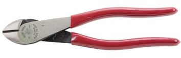 Pliers, High Leverage Diagonal-Cutters Klein Tools D228-7,Red,18 cm