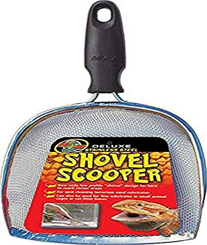 Zoo Med TA-31e Deluxe Shovel Scooper, Sand-Sieb-Schaufel zur Terrarien-Reinigung