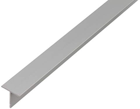Alberts 474126 T-Profil | Aluminium, silberfarbig eloxiert | 2000 x 20 x 20 mm