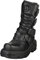 New Rock Metallic nero Pelle Stivali M.391-S18