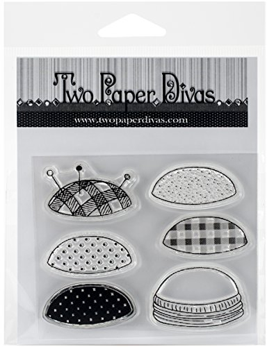 Two Paper Divas Große Mason Jar Toppers Stempel, transparent, 15,2 x 11,4 cm
