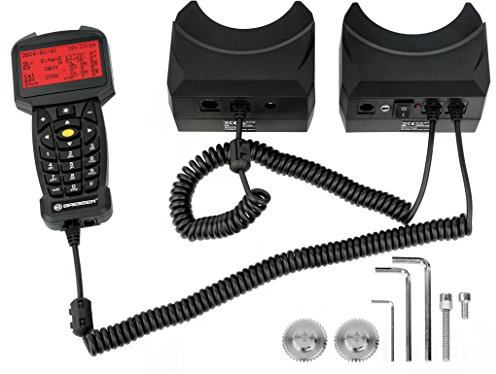 Bresser GoTo Upgrade Kit for EXOS-2 Mount, 100K Celestial Objects, 2°/s Max Speed, LC Display, Startracker Handbox DE/GB/FR/ES/IT
