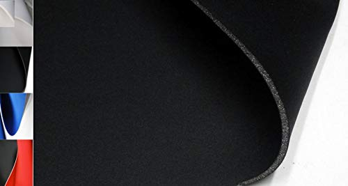 StoffBook SCHWARZ/SCHWARZ NEOPREN-IMITAT STOFF 5MM STRETCH DOUBLEFACE STOFFE, C207
