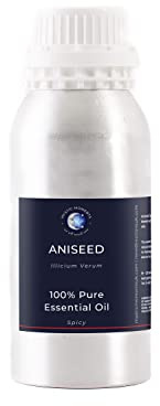 Mystic Moments | Aniseed Essential Oil | 1Kg | Pimpinella anisum gives a sweet, liquorice-like aroma for diffusers, oil blends and fragrance formulations.