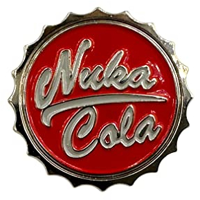 Patch Nation Nuka Cola Bouchon de Bouteille Argent Métal Pin Badge Broche