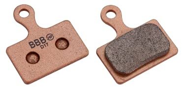 BBB Cycling Unisex's BBS-561S Stop HP Sintered High Performance Bike Disc Brake Pad for Shimano Flat-Mount BR-RS505/805, 1 Pair (2 Pieces)