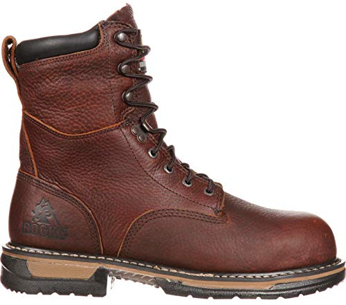 ROCKY IronClad Waterproof Work Boot, Brown, Size 11(WI)