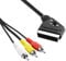 BestPlug péritel câble Adaptateur 1 péritel mâle vers 3 x Rouge Blanc Jaune Composite RCA RCA Cynch RCA Audio Vidéo AV RCA mâle 2 m 2 m